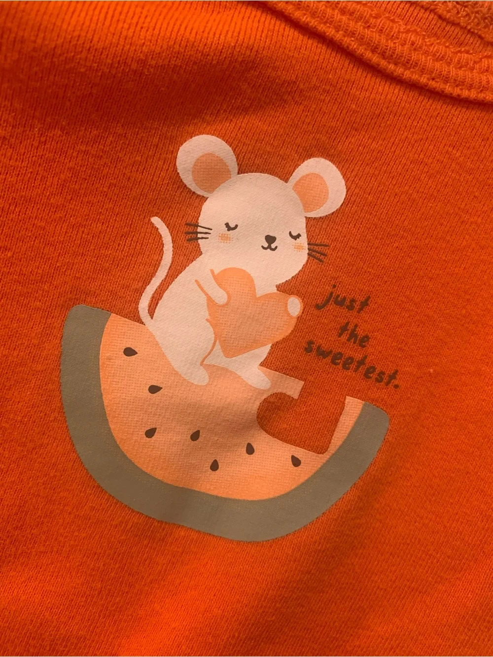 Orange Watermelon Onesie and Legging Set for Newborn Baby